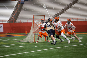 Though Dom Madonna finished with 11 saves, it wasn't enough to keep Navy from gutting out a 13-12 win.