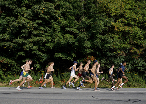 Syracuse, pictured training during cross country, struggled at the Virginia Challenge on Saturday.