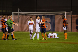 Clemson and Syracuse played an extremely physical game, as seven yellow cards were issued.
