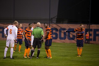 Clemson finished with three yellow cards to Syracuse's four.